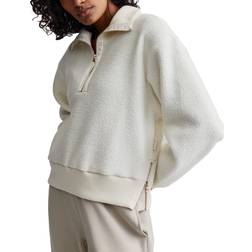 Varley Roselle Half Zip Fleece Sweatshirt - Egret Cream