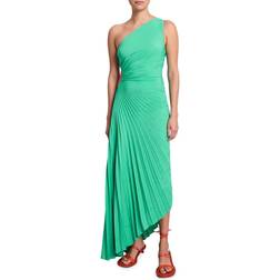 A.L.C. Delfina Pleated Dress - Deep Mint