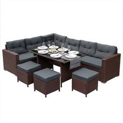 Jardí Corner Lounge-Set, 1 Tisch einschl. 1 Sofas