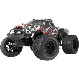 Reely New2 Super Combo Borstlös motor 1:10 RC modellbil Elektrisk Monstertruck Fyrhjulsdrift 4WD 100% RtR 2,4 GHz inkl. batteri, laddare och sändarbatterier