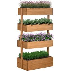 OutSunny 80cm 45cm 142cm 4-Tier Raised Garden Planter