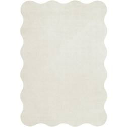 Layered Scallop Ullmatta 180x270 cm Bone White Vit cm