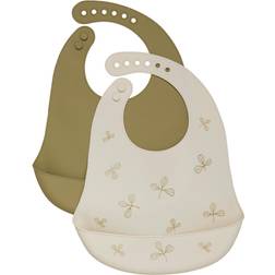 CeLaVi Silikon Haklapp 2-Pack Khaki
