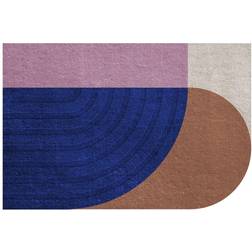 Layered Follow The Trace Dörrmatta 60 x 90 cm Blue Rosa, Blå, Beige