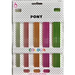 Pony Set Di Aghi Da Maglia A Doppia Punta In Alluminio