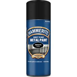 Hammerite Direct to Rush Smooth Finish Metallfarbe Schwarz 0.4L