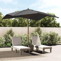 vidaXL anthracite Garden Parasol Umbrella Pole Sun Parasol