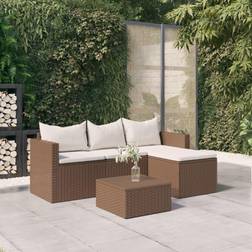 vidaXL Braun Poly Lounge-Set