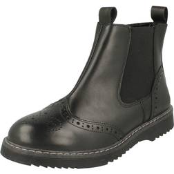 Start-rite Revolution, Black leather girls zip-up Angry Angels boots