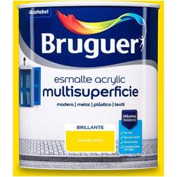 Bruguer Esmalte de color Acrylic multisuperficie (Amarillo limón, 750 ml, Brillante)