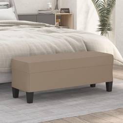 vidaXL Banc Cappuccino 100 x 35 x 41 cm Similicuir Banquette