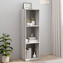 vidaXL Libreria/Mobile TV Grigio Sonoma 36x30x114 cm Legno Multistrato Scaffale per libri