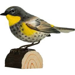 Wildlife Garden Decobirds Hand-carved Bird Yellow-rumped Dekorationsfigur