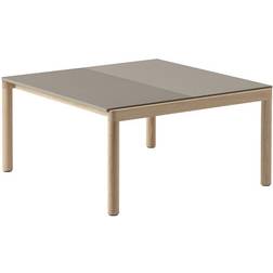 Muuto Couple 1 Plain-1 Wavy 80 x 84 x 40 cm Taupe-oak Mesa de Centro