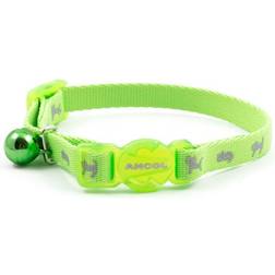 Ancol safety kitten collars adjustable reflective neon snap buckle cat collar