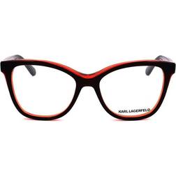 Karl Lagerfeld KL972, Acetate Sonnenbrille Black/Crystal Red Unisex Erwachsene Mehrfarbig, Standard