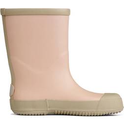 Wheat Muddy Rubber Boots Soild - Rose Dust