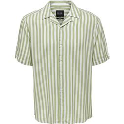 Only & Sons Regular Fit Resort Collar Shirt - Green/Swamp