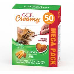 Catit Creamy 50x 10 GR Katzenleckerli, Huhn/Lamm