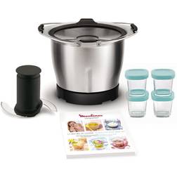 Moulinex Mini Bol Baby Food XF387E10 1.4 L + 4 Vasi + 20 Ricette