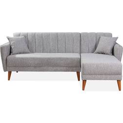 Hanah Home Jenick Grå Hjørnesovesofa Sofa