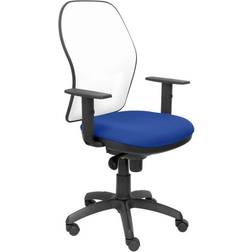 P&C Jorquera en Maille Blanche Assise Bali Bleu Chaise de bureau