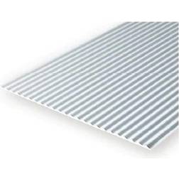 Evergreen Styrenplade 1,0 mm m 1,0 mm Bølger 15 x 30 cm