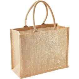 Westford Mill Metallic Shimmer Jute Shopper/Tote Bag Pack of 2