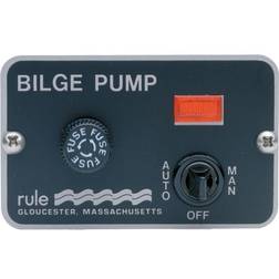 Rule Pumps Deluxe 3 Way Panel Switch Black 12V