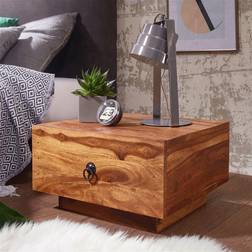 Wohnling Håndlavet Natbord FSCÂ Rustik Landlig Look Sengebord