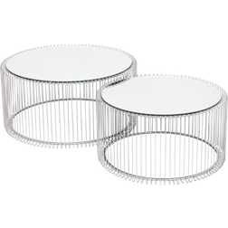 Kare Design Wire Silver 31 x 60 x 60 cm Coffee Table