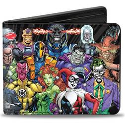 DC Comics Buckle-down Pu Bifold 23-villains Black/Gray Bi Fold