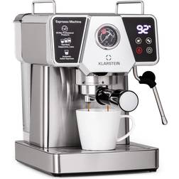 Klarstein siebträger kaffeebereiter milchschaum 1350w