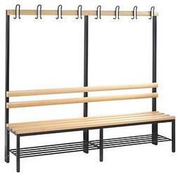 C+P CP Enkeltsidet Bænk Med Skohylde 196 cm Skostativ