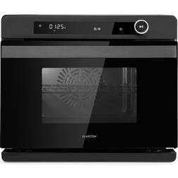 Klarstein L Mini-Backofen Vaporchef 43.5 Schwarz, Transparent