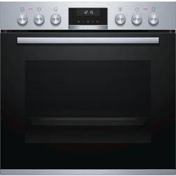 Bosch 6 HEA517BS1 Einbauherd A AutoClean Edelstahl, Schwarz