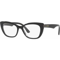 Dolce & Gabbana DG3360 3246 De Vue Femme Noires (Seulement Monture)