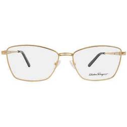 Ferragamo Salvatore SF 2198 717 55 Guldiga Glasögon Endast Båge Kvinna