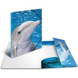 Herma Elasticated Folder A3 PP Dolphin