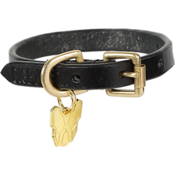 Shires digby & fox flat leather dog collar