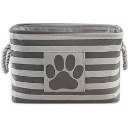 Design Imports & Thingz Striped with Paw Patch Pet Storage Bin, 18