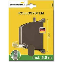 Schellenberg Recogedor Exterior Abatible 28x159x120 mm Marron Giratorio 180° Con 5m