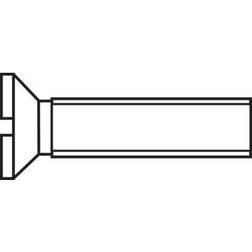 Toolcraft M2*8 D963-4.8:A2K 194818 Countersunk screws M2 DIN 963 Steel plated 100