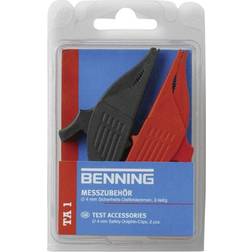 Benning TA 1 Kit Morsetti A Clip Connettore 4 mm CAT III 1000 V Rosso Nero