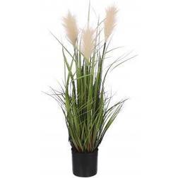 Mica Decorations Plume Græs I Potte Creme Kunstig plante