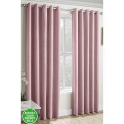 Tyrone Förbättrad Living Vogue Blush Pink 229 x 137 cm Öljett Termiskt Brusreducerande