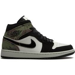 Jordan Air 1 Mid 'Camo' - Black Men's