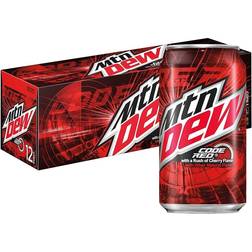 Mountain Dew code red soft drinks soda 12oz 12pcs