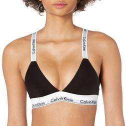 Calvin Klein Bralette Triangolo Incrociato Senza Fodera In Cotone Moderno Da Donna