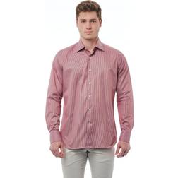 Bagutta Red Cotton Men Shirt